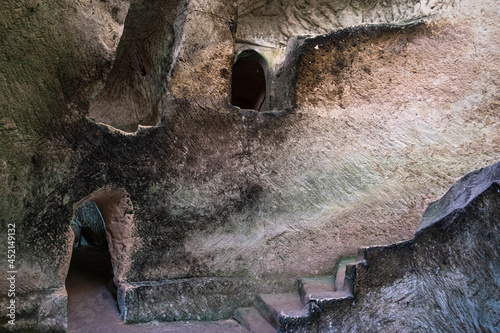 ancient oil-pressing caves in beit guvrin park photo