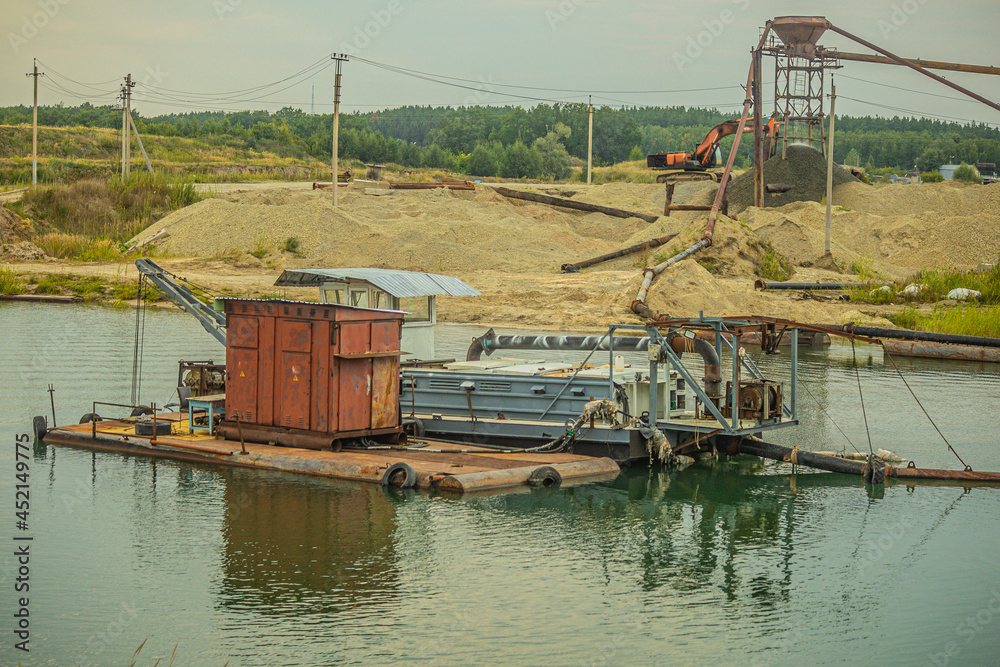 quarry on the lake industrial sand mining