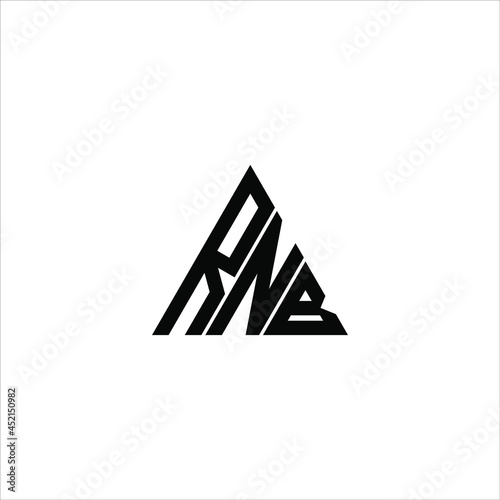 RNB letter logo creative design. RNB unique design
