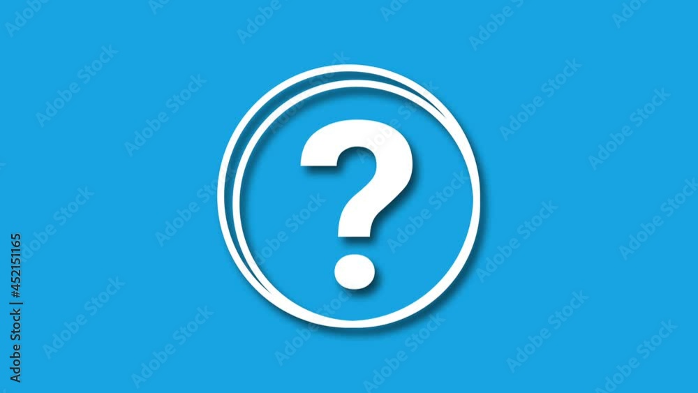 moving web question icon with shadow effect isolated on blue screen. loop motion animation. Website question related 4K graphic footage. moving web question icon with shadow effect isolated on blue screen. loop motion animation. Website question related 4K graphic footage.
