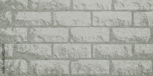 Abstract light green textured background with a view of a brick wall. Vector illustration for backgrounds and wallpapers.