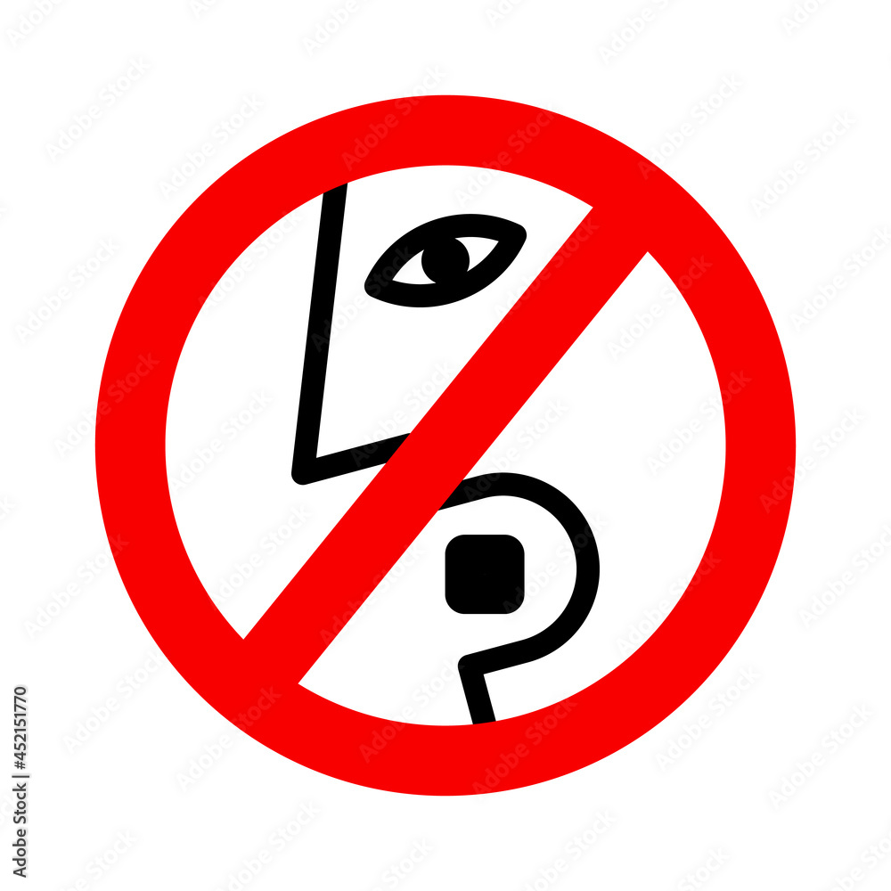 Do not eat desiccant icon. Warning eat plastic bag forbidden symbol Do not eat desiccant icon. Warning eat plastic bag forbidden symbol