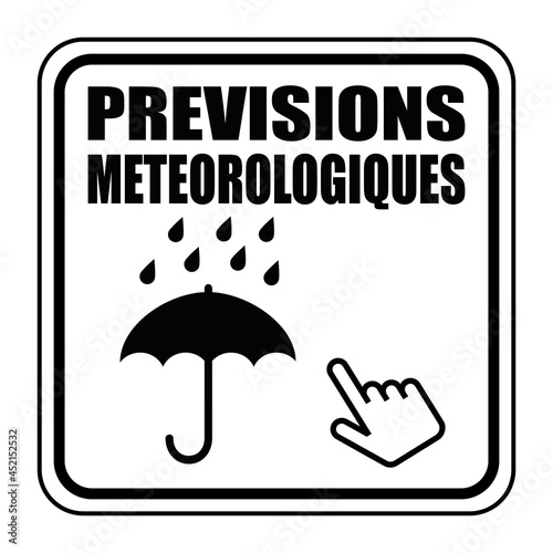 Logo prévisions météorologiques.