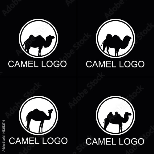 Simple Camel on Circle Logo Template