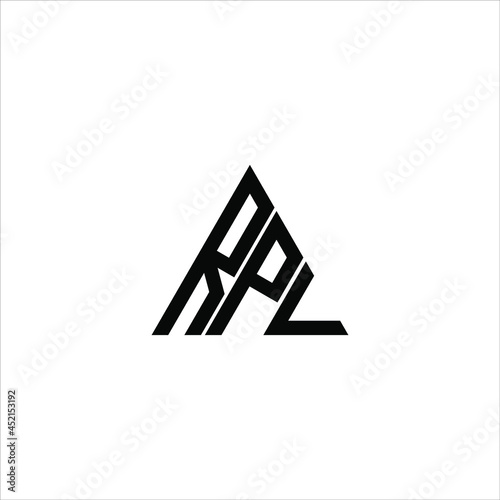 RPL letter logo creative design. RPL unique design photo