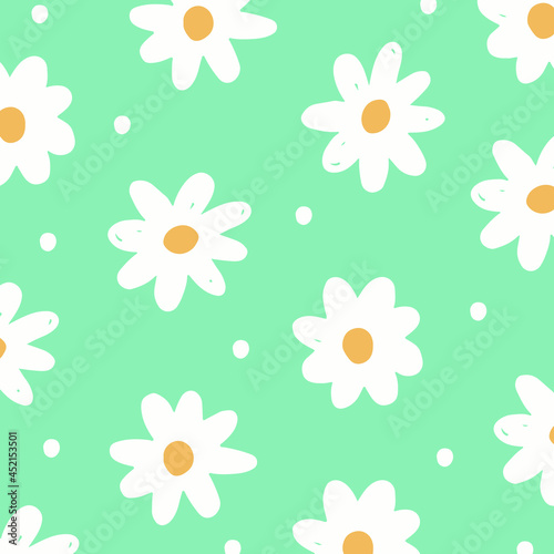 Daisy flower pattern  daisy Background vector