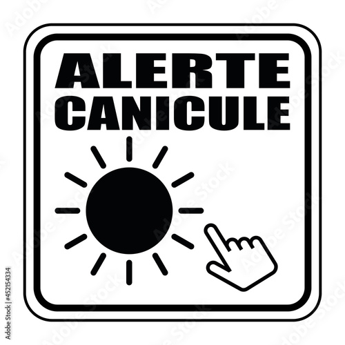 Logo alerte canicule.