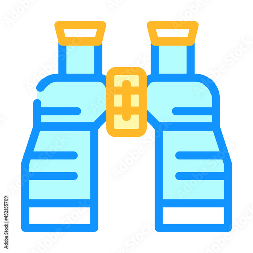 binoculars equipment color icon vector. binoculars equipment sign. isolated symbol illustration