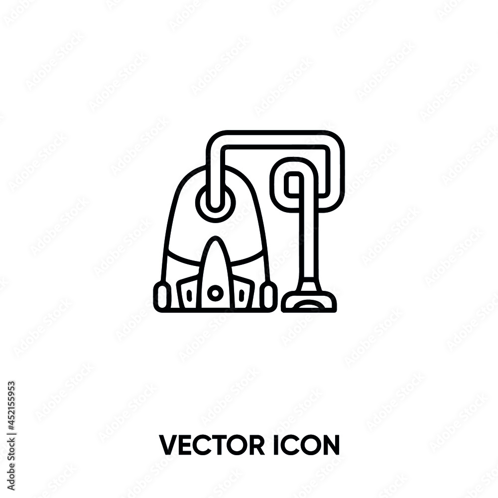 Vacuum cleaner vector icon. Modern, simple flat vector illustration for website or mobile app.Electrnic symbol, logo illustration. Pixel perfect vector graphics	