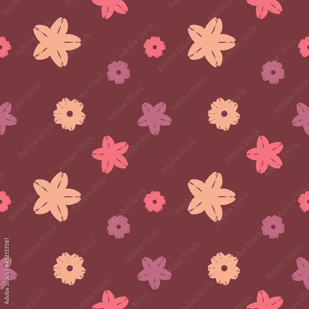 pink flower seamless background for fabric pattern pink flower seamless background for fabric pattern