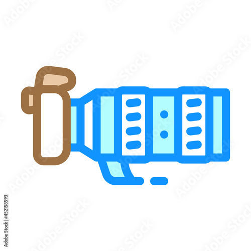 photo camera color icon vector. photo camera sign. isolated symbol illustration