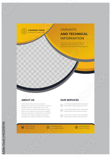 Corporate business agency flyer design template