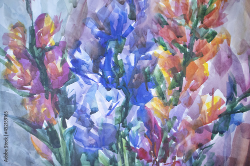 Canvas Print Gorgeous gladioli background