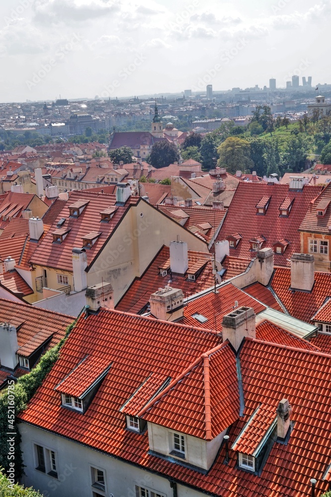 view of the roofs