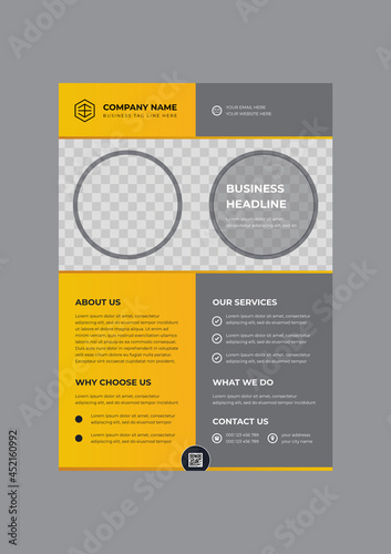 Professional creative corporate business flyer design template