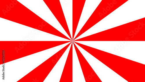 Simple red and white sunburst background