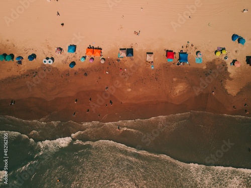 Konstfotografi South Padre Island Beach from Above