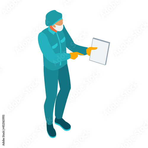 Doctor In Mask Composition