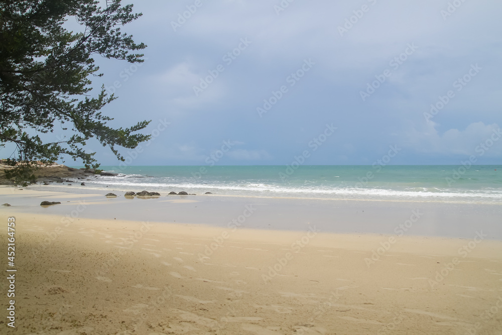View of beautiful beach and seacape in thailand