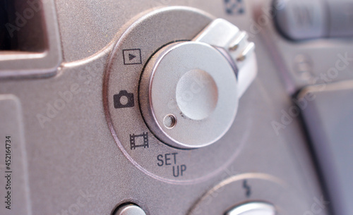 Mirrorless Camera Back control buttons, close up