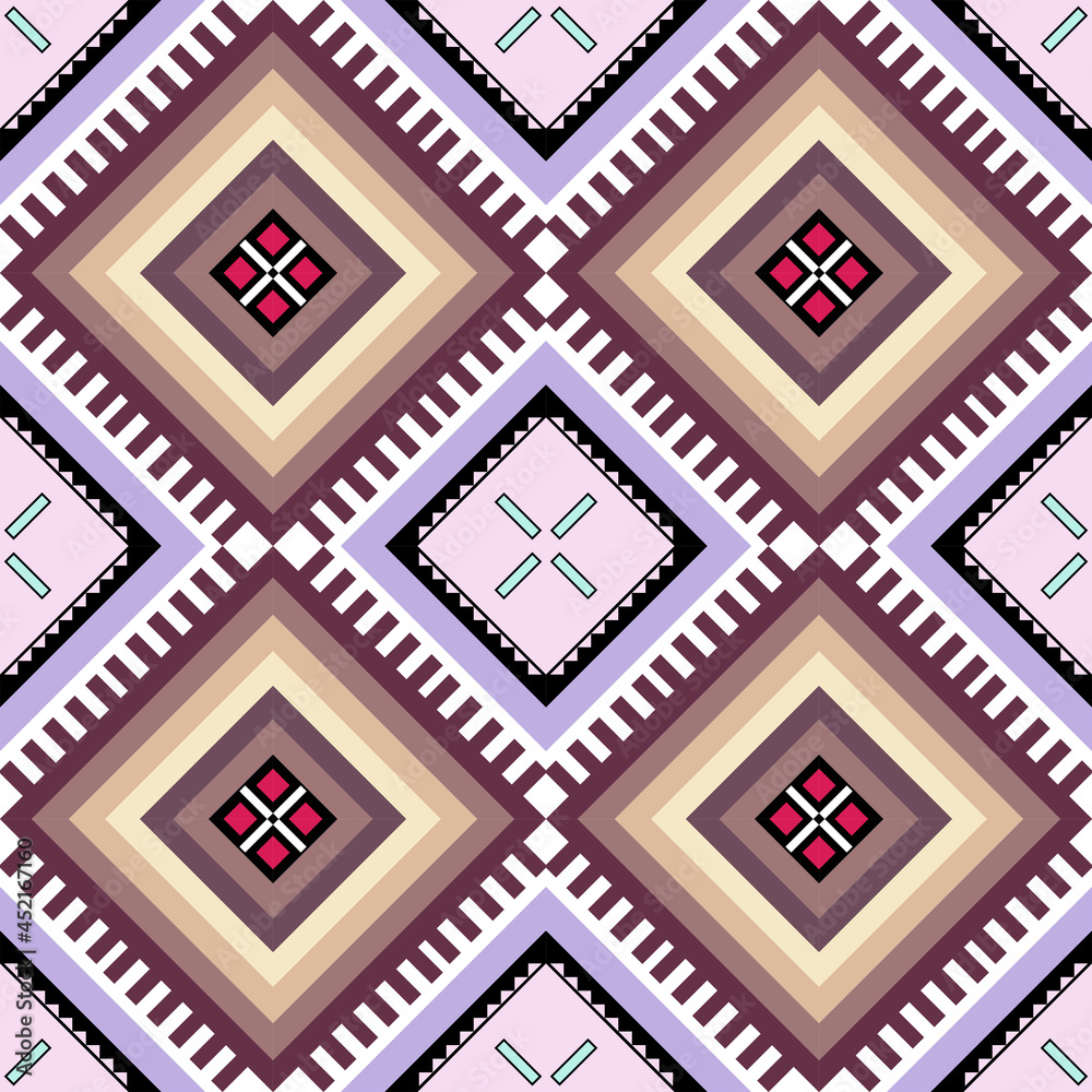 Fabric pattern same rate (purple and pink tone)