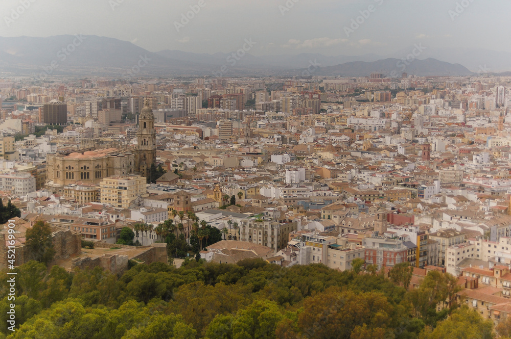 View over old spanish city | Malaga, Spain