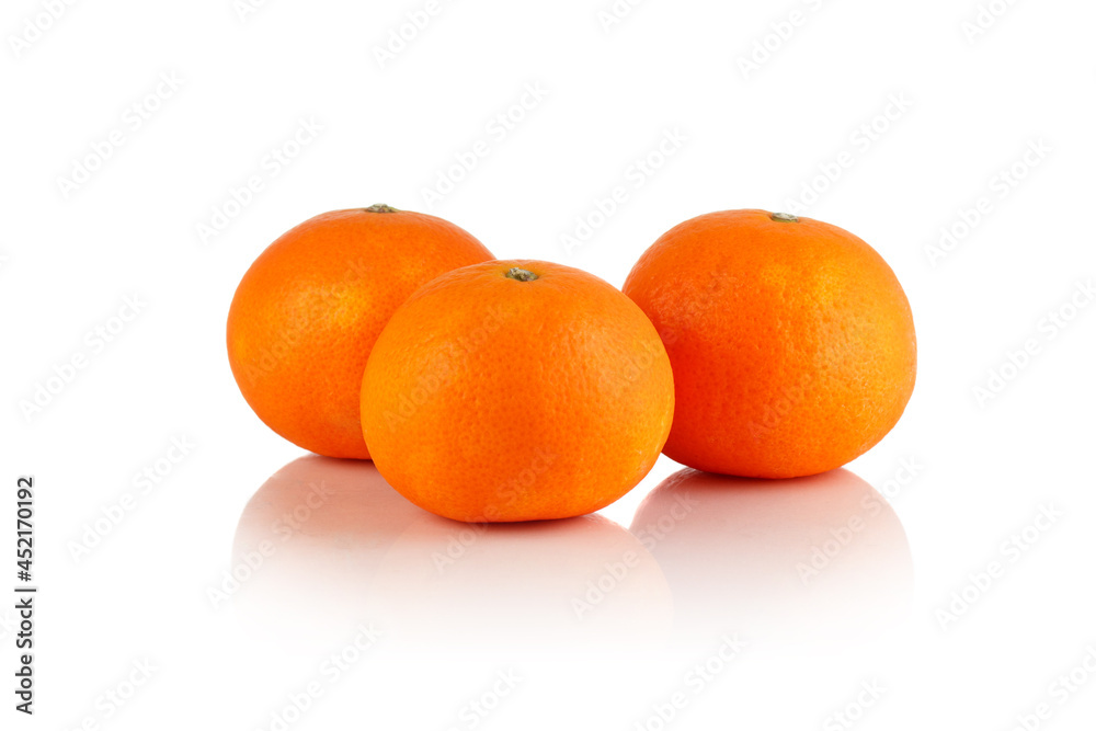 tangerine on white background tangerine on white background