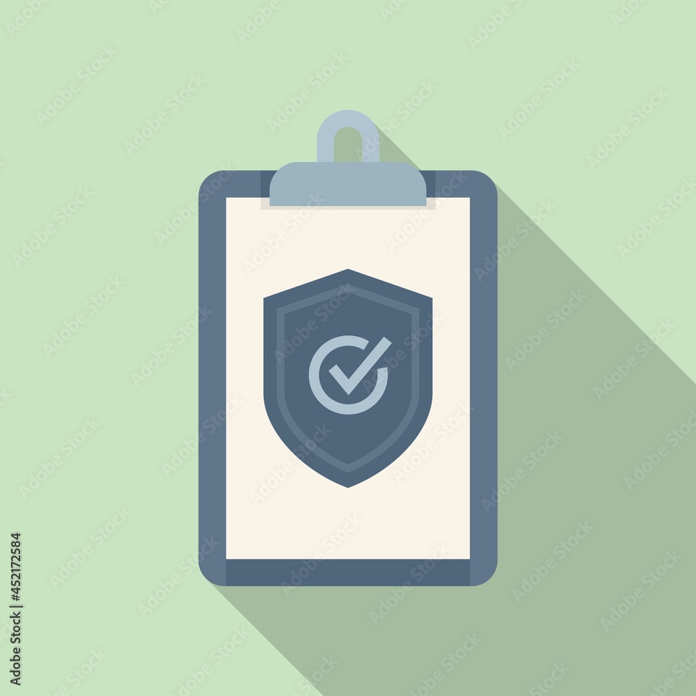 Reliability clipboard icon flat vector. Iso assistant Reliability clipboard icon flat vector. Iso assistant