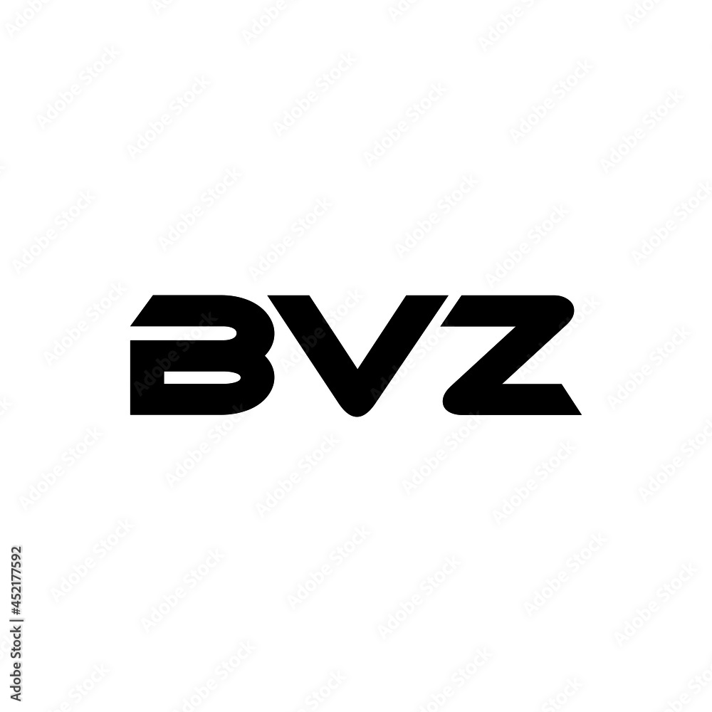 BVZ letter logo design with white background in illustrator, vector logo modern alphabet font overlap style. calligraphy designs for logo, Poster, Invitation, etc.