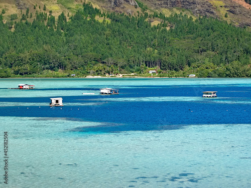 Polynesia pearl farms, Mangareva, Gambier Islands.