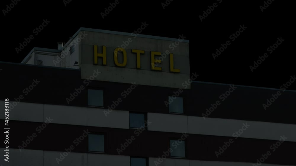 Looping Video Of A Neon Hotel Sign Turning On And Off Looping Video Of A Neon Hotel Sign Turning On And Off