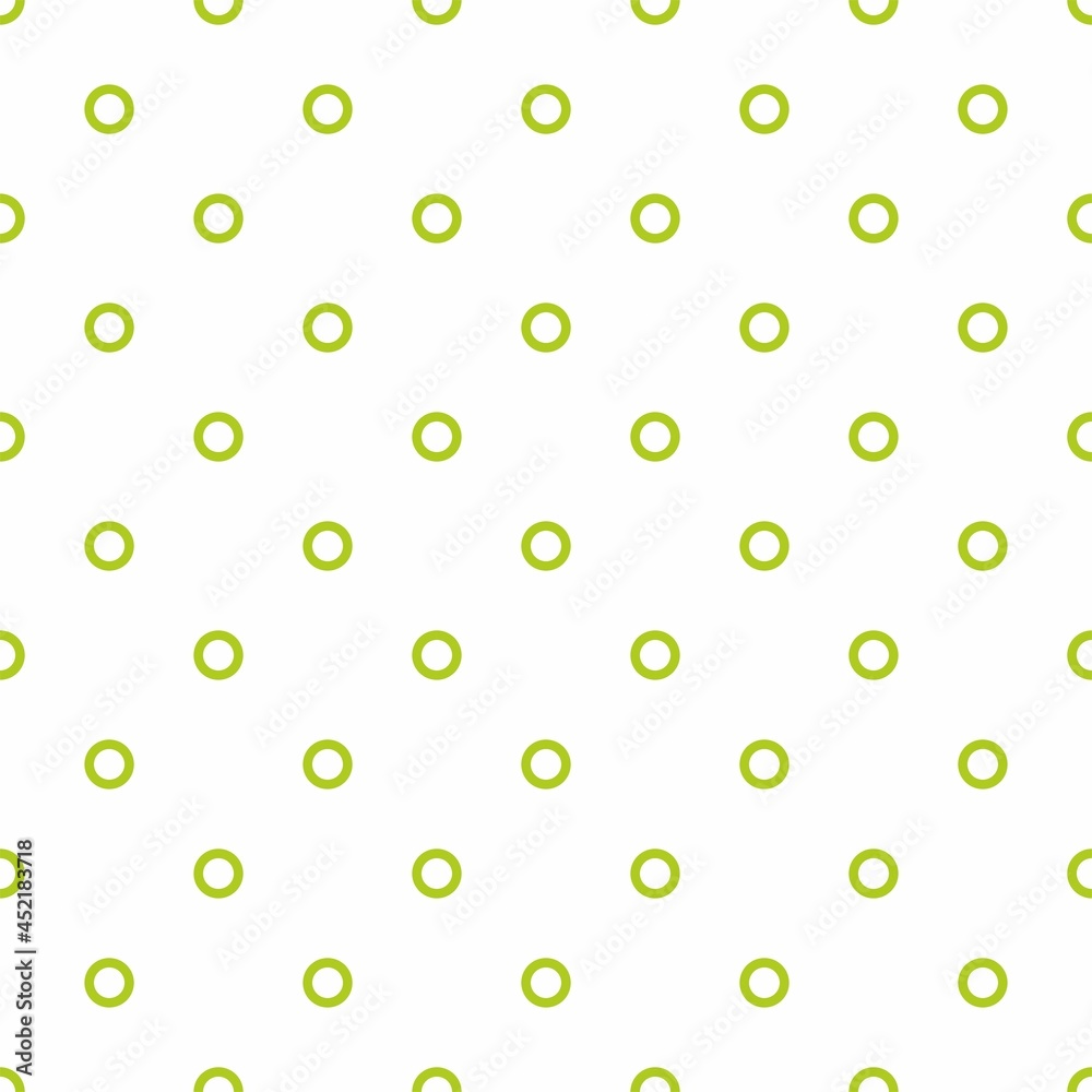 Seamless vector pattern with cute pastel light green polka dots on white background. For web design, desktop wallpaper, card, invitation, wedding, baby shower, album, background, art, decoration or sc