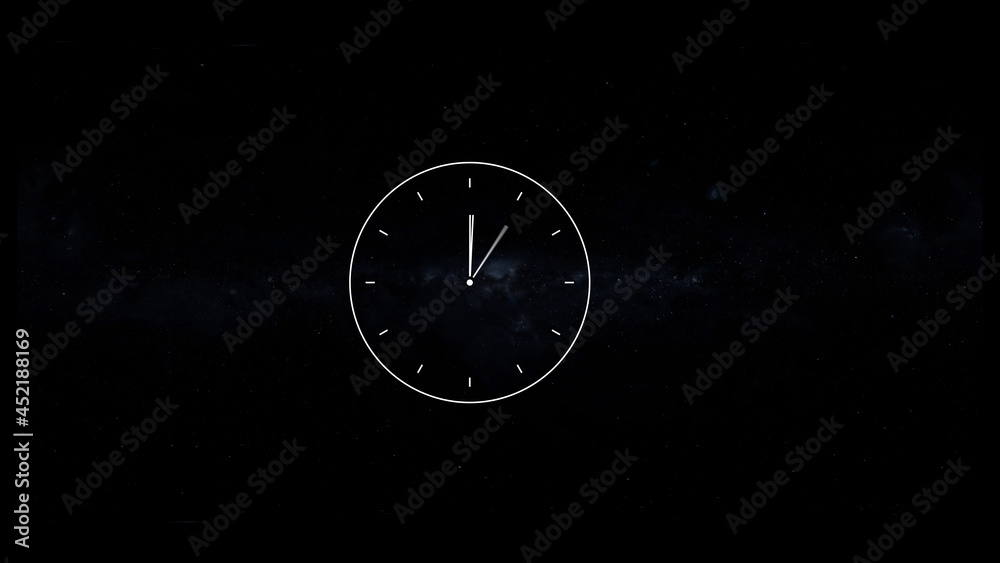 custom made wallpaper toronto digitalclock on black background