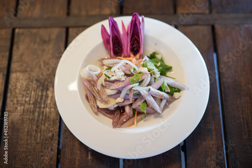 Lotus Stem Salad with Shrimp