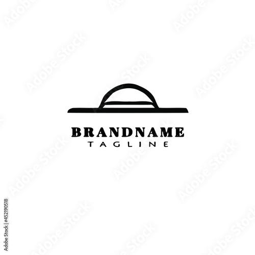 kentucky derby hats logo icon cartoon design vector illustration