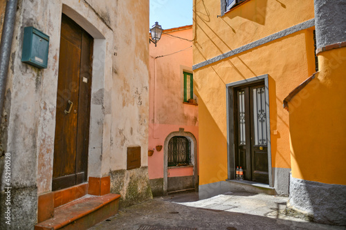 A street in the historic center of Rivello, a medieval town in the Basilicata region, Italy.  © Giambattista