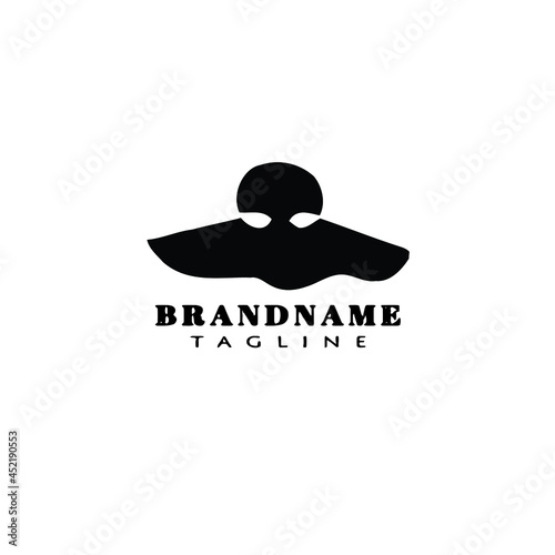 kentucky derby hats logo icon cartoon design template illustration