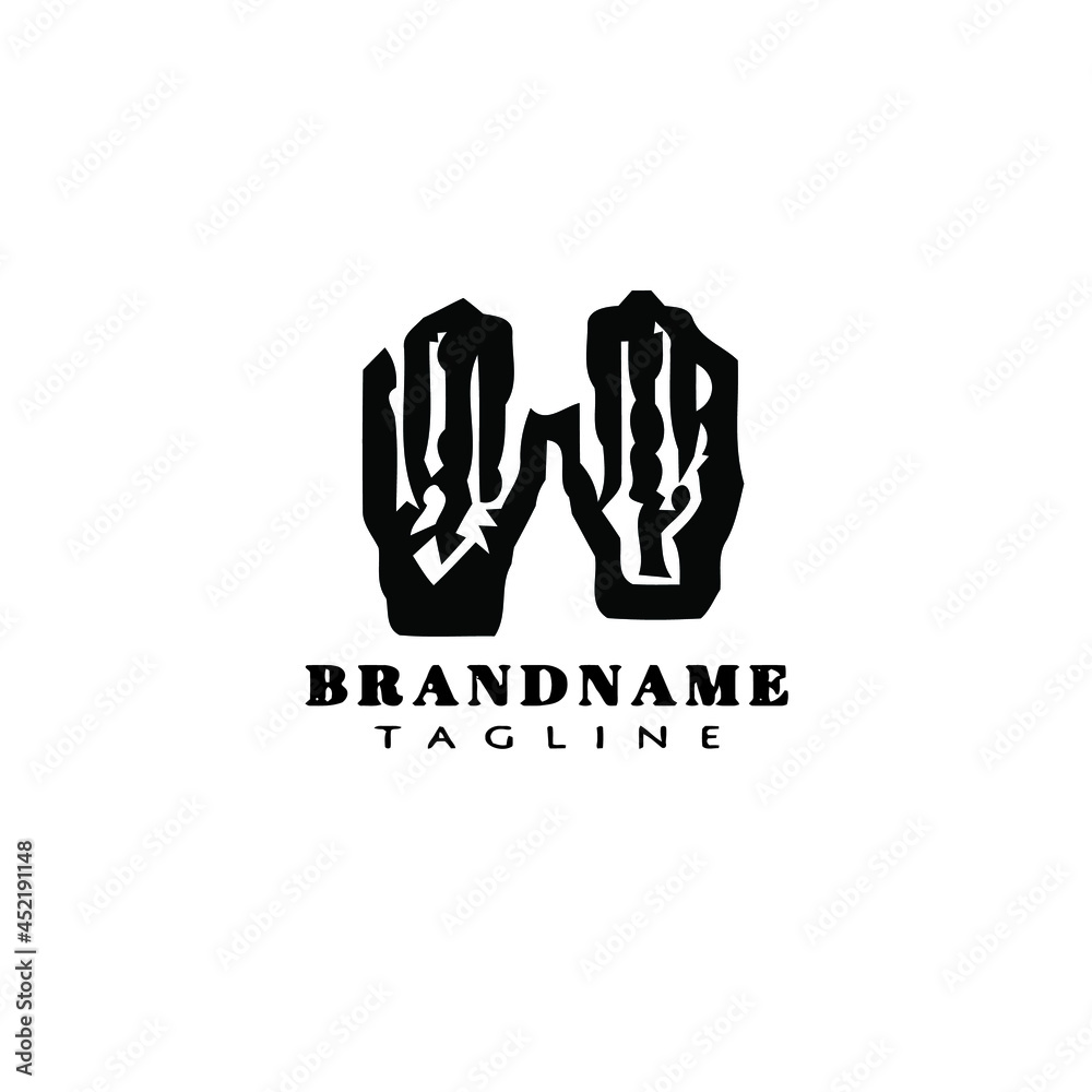 Fototapeta premium hand human design logo template icon vector illustration