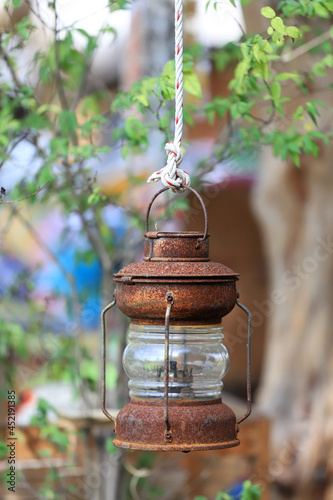 old cast iron lantern