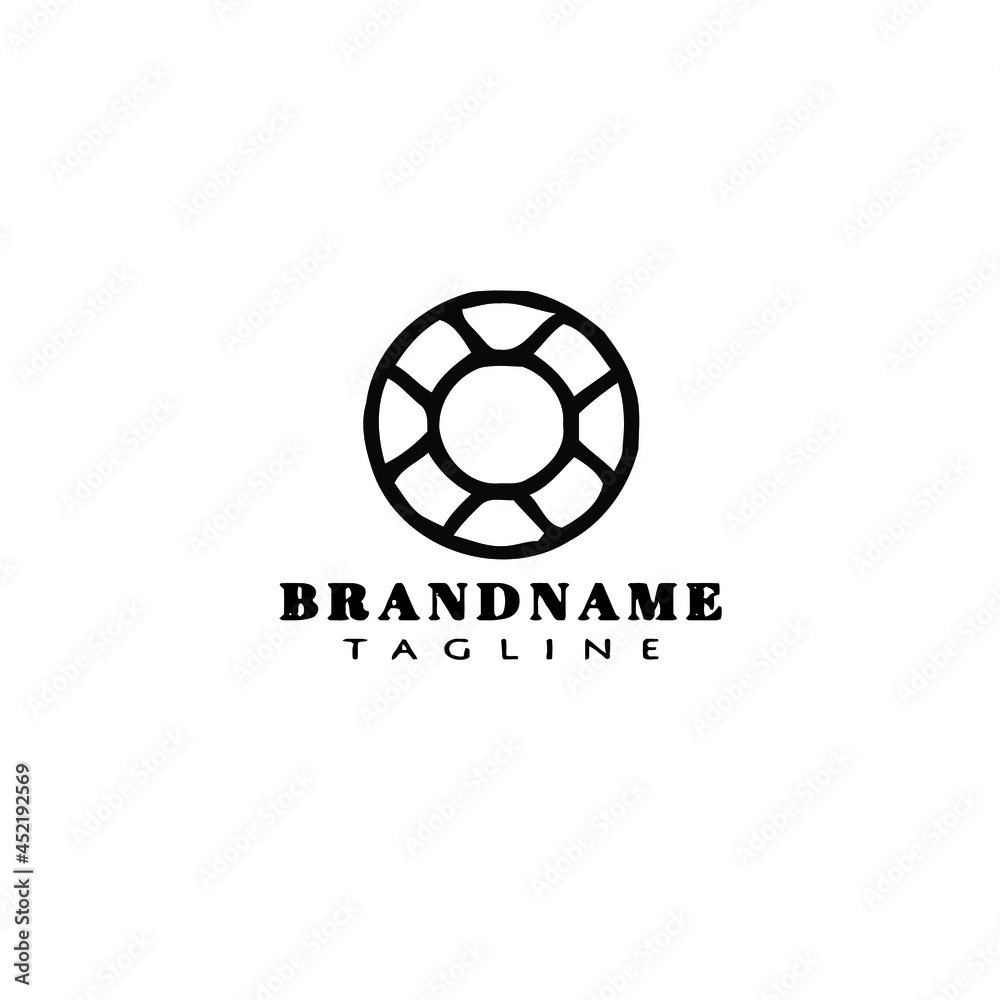 inner tube logo cartoon icon design template isolated vector illustration inner tube logo cartoon icon design template isolated vector illustration