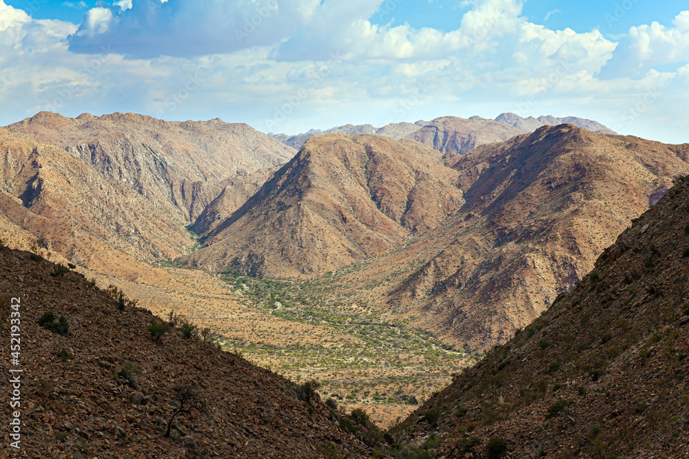  Picturesque valley in the stone desert