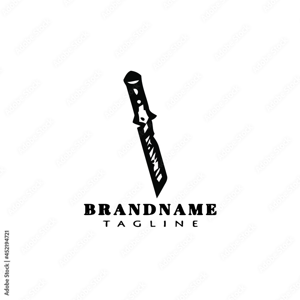 military knifes logo cartoon icon design isolated black vector illustration military knifes logo cartoon icon design isolated black vector illustration