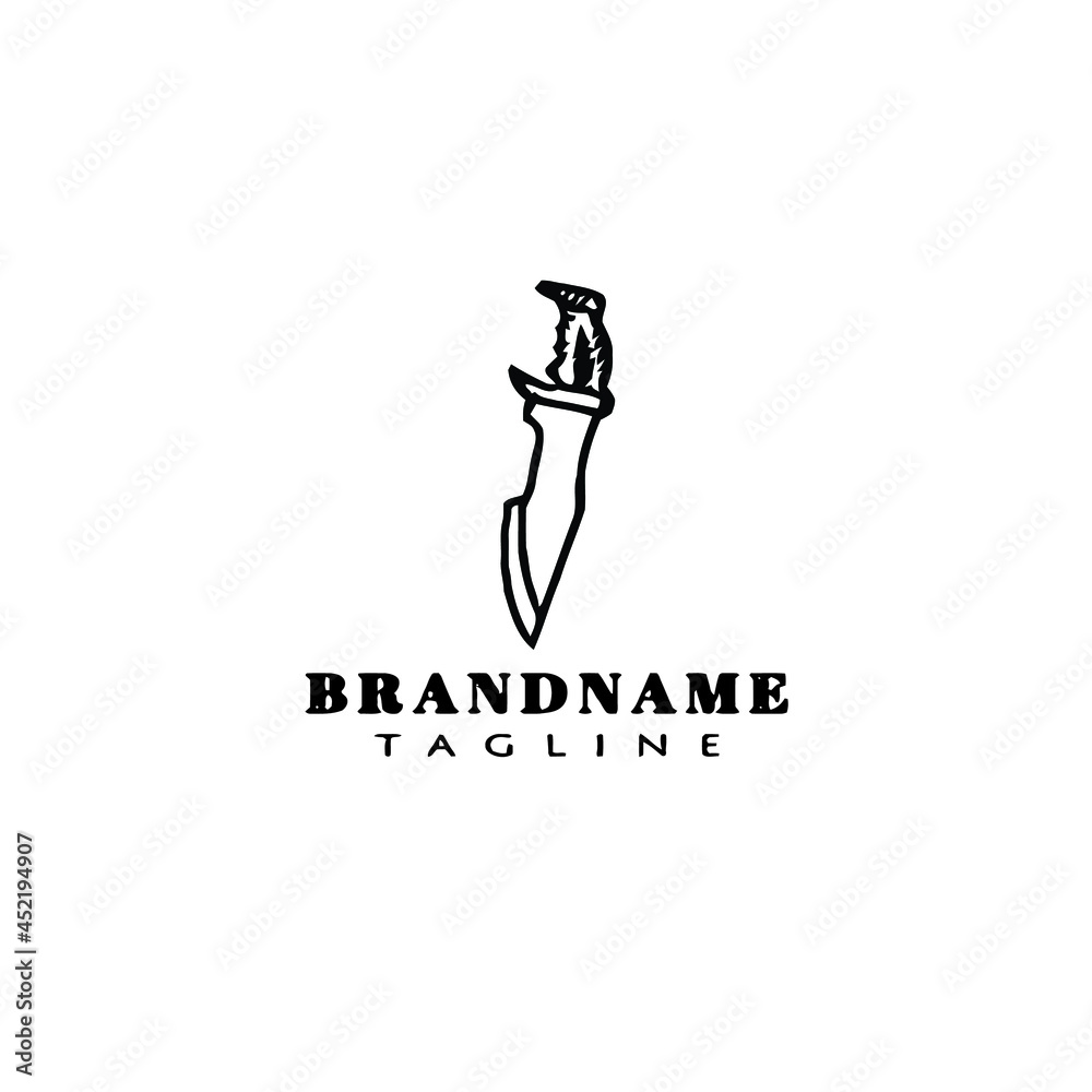 symbol military knifes logo cartoon icon design template isolated black vector illustration symbol military knifes logo cartoon icon design template isolated black vector illustration