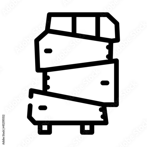 non-standard furniture line icon vector. non-standard furniture sign. isolated contour symbol black illustration