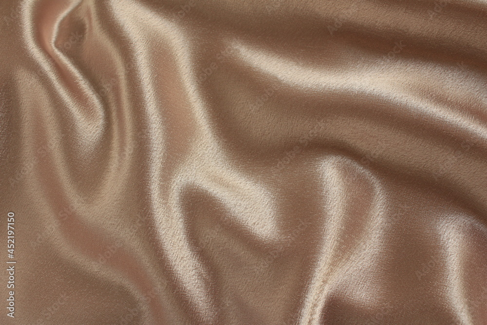 Fototapeta premium Draped golden satin background