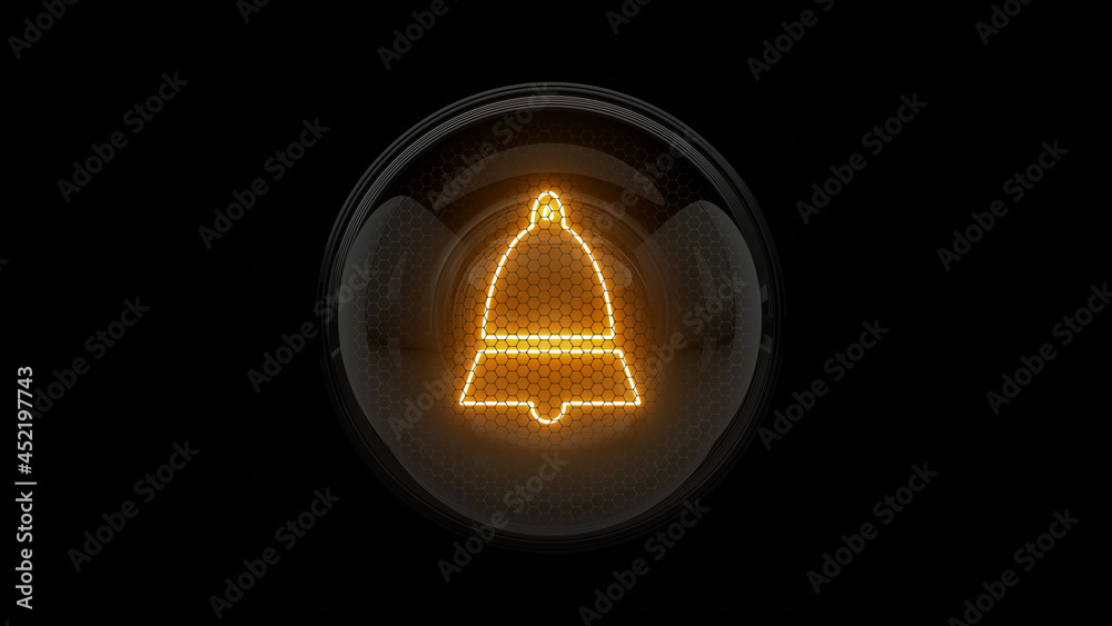 Bell. Alarm. Nixie tube indicator. Gas discharge indicators and lamps ...