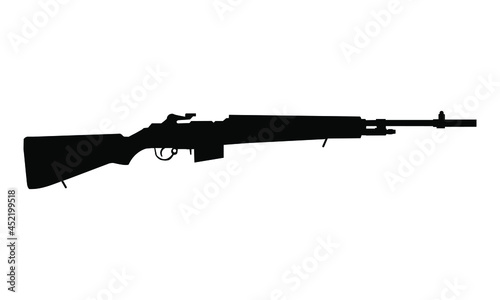 Springfield Armory M1A Standard Issue Rifle Silhouette photo
