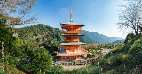 Seiganto-ji Pagoda near Kumano Nachi Taisha Shrine, Wakayama Prefecture, Japan