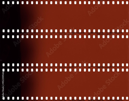 Authentic 35mm Unexposed Film Scan Strip Negative with Punch Hole Spools