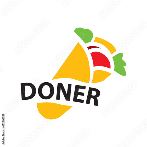 Vector logo of shawarma and doner kebab